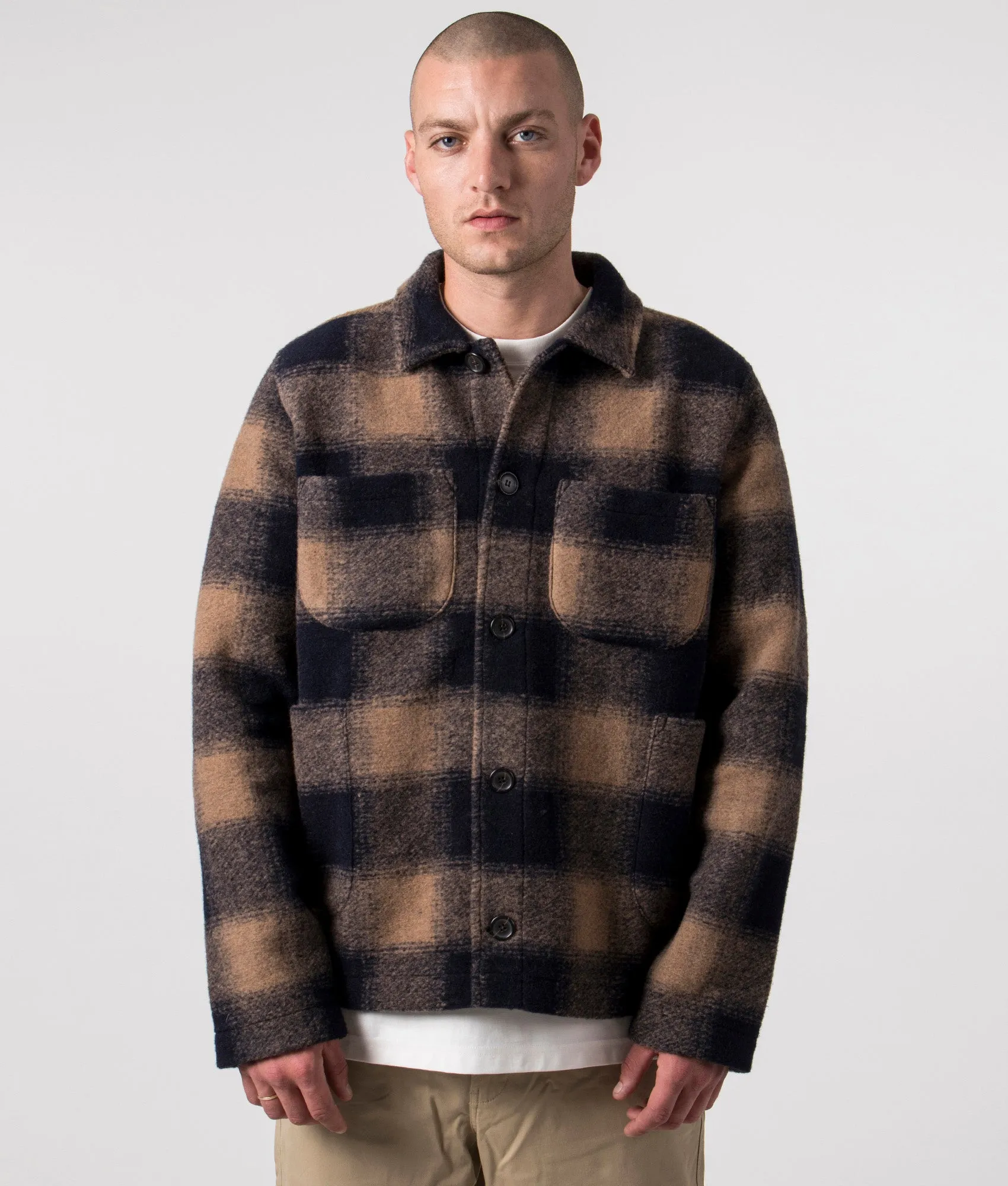 Relaxed Fit Merino Fleece Lumber Jacket