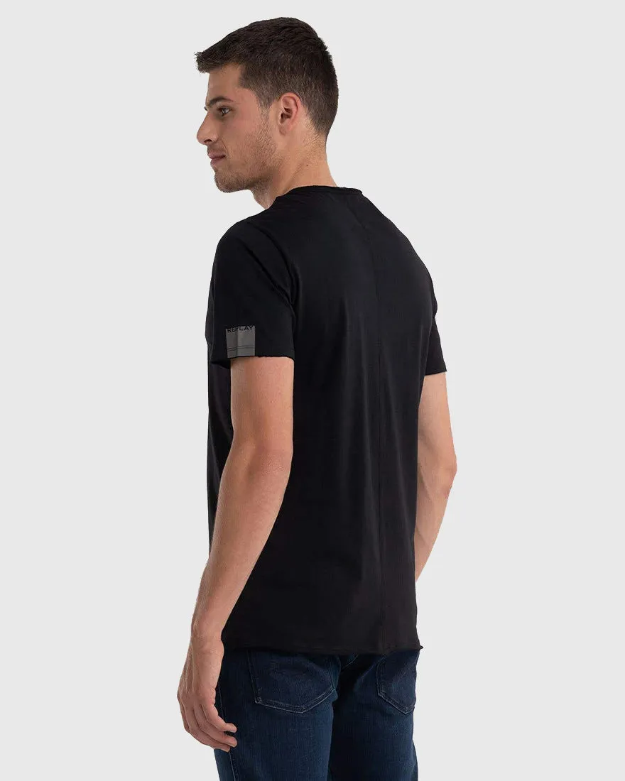 REPLAY R0982660M3590 BLACK CREW TEE