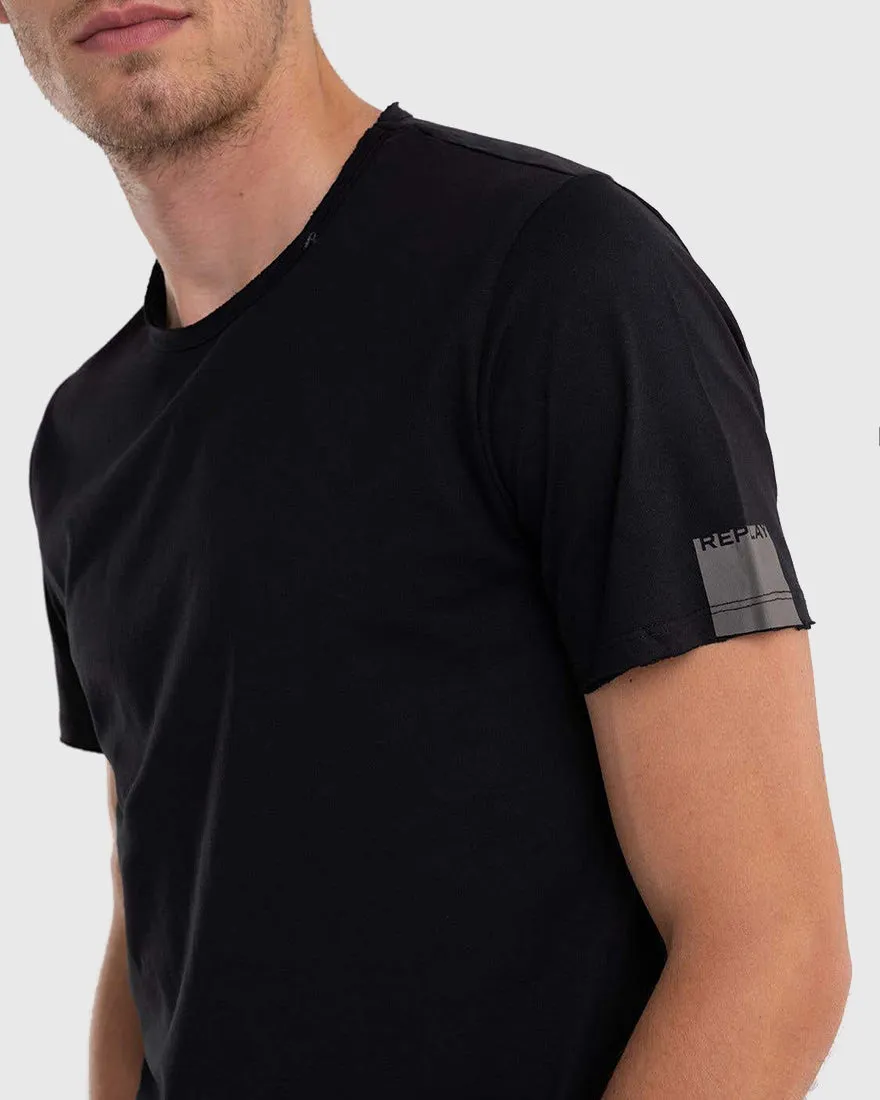 REPLAY R0982660M3590 BLACK CREW TEE