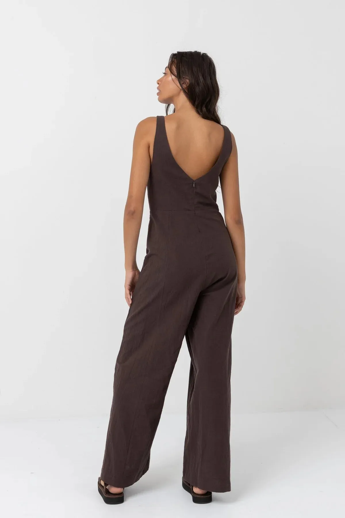 Rhythm Womens Dawn Wide Leg Jumpsuit