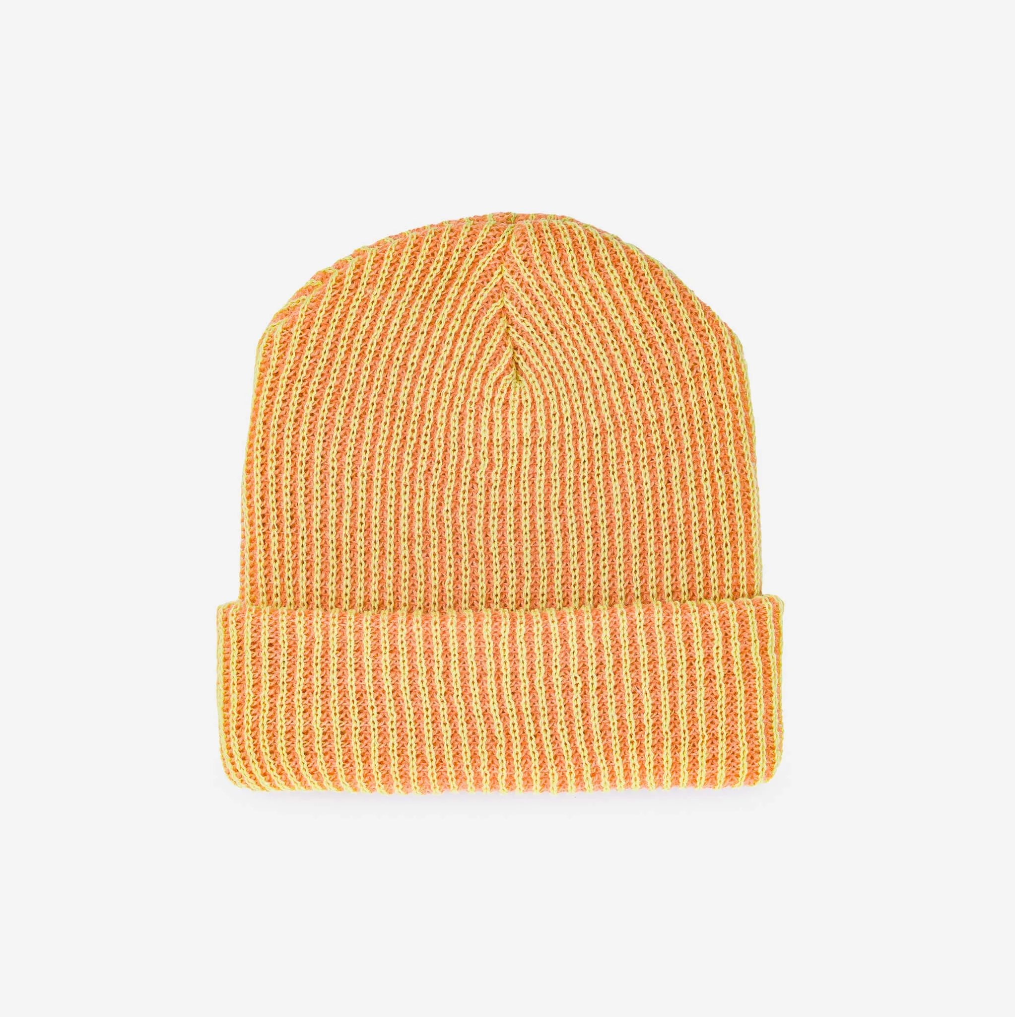 Rib Knit Beanie - Cobalt Rust