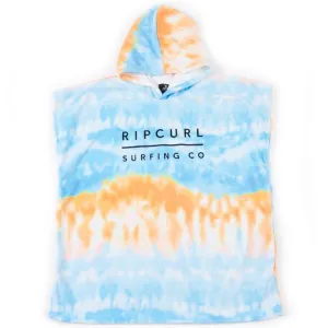 Rip Curl Youth Print Hooded Towel Changing Poncho - Blue/White