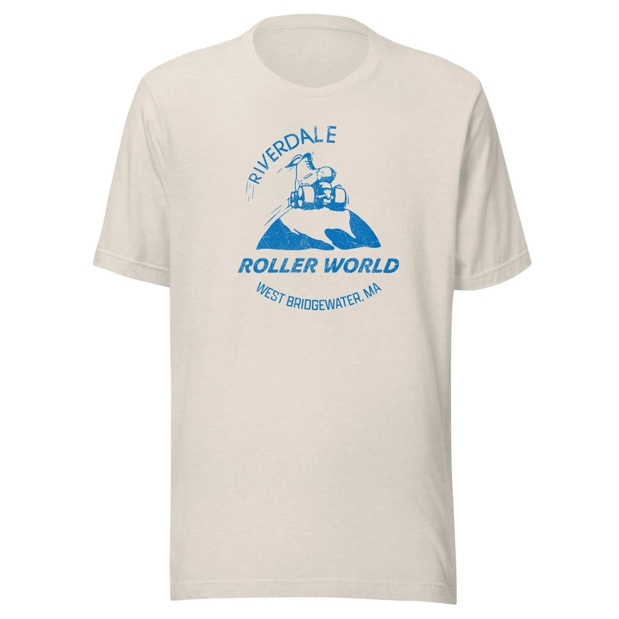 Riverdale Roller World Retro 1980s Roller Skating T-Shirt - West Bridgewater, MA