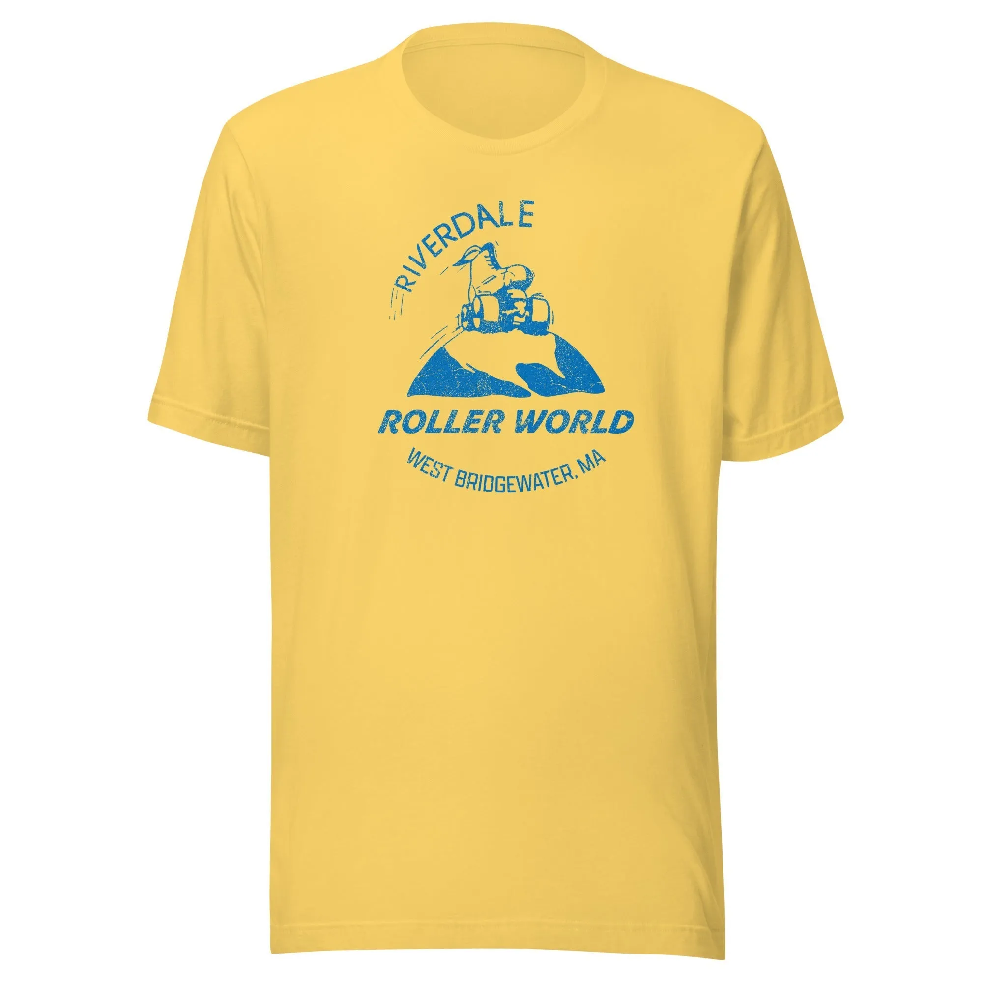 Riverdale Roller World Retro 1980s Roller Skating T-Shirt - West Bridgewater, MA