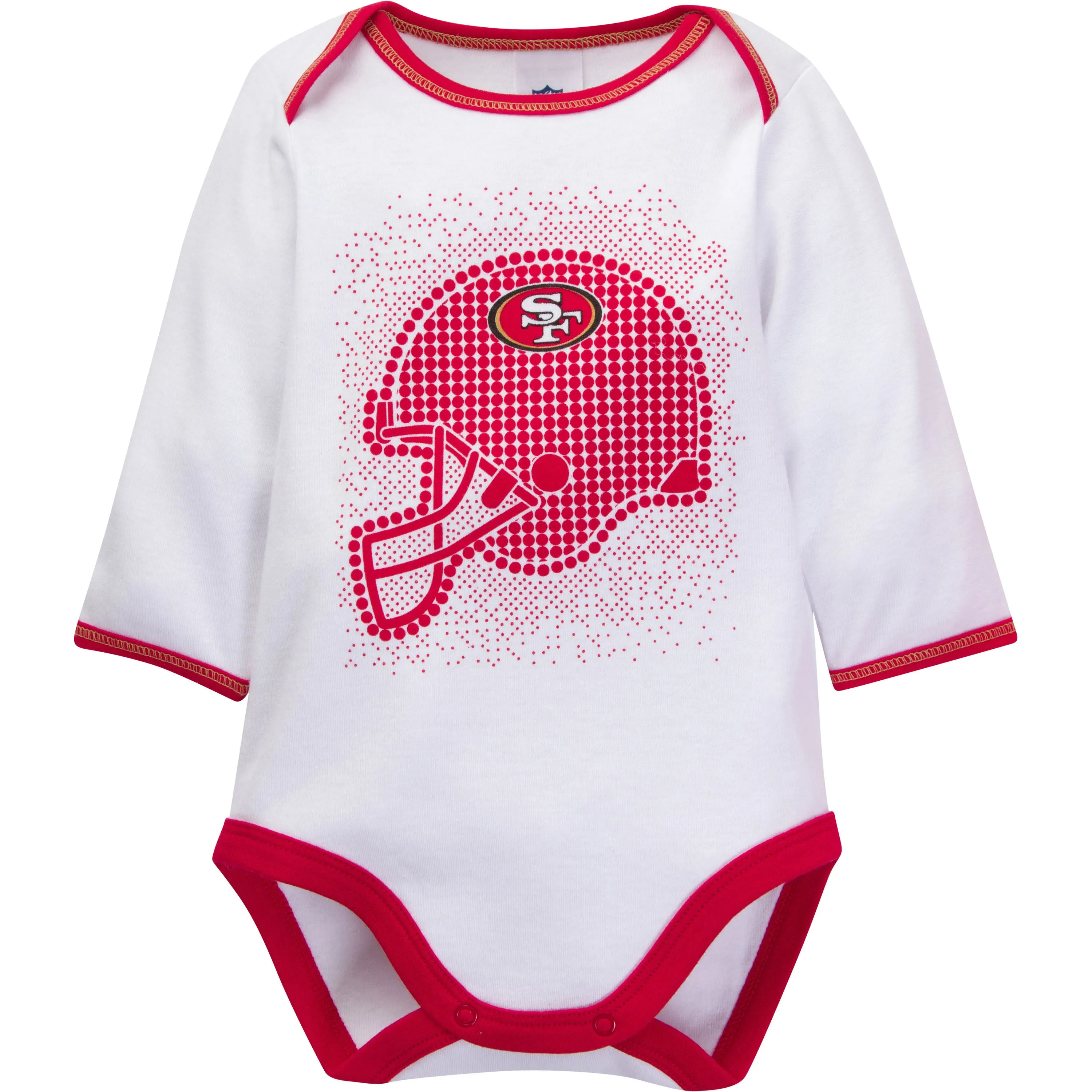 San Francisco 49ers 3 Piece Bodysuit, Cap and Footed Pant Set