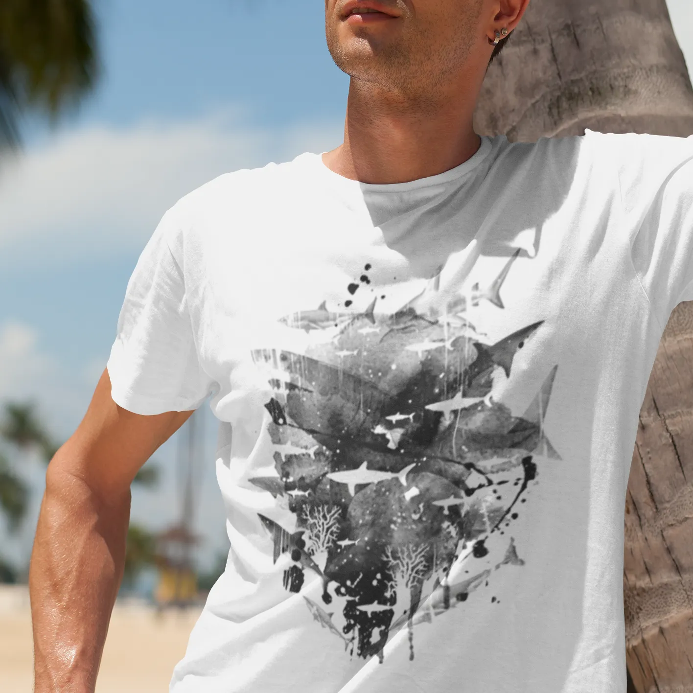 Scuba diving T-Shirt for Men | Shark Motive