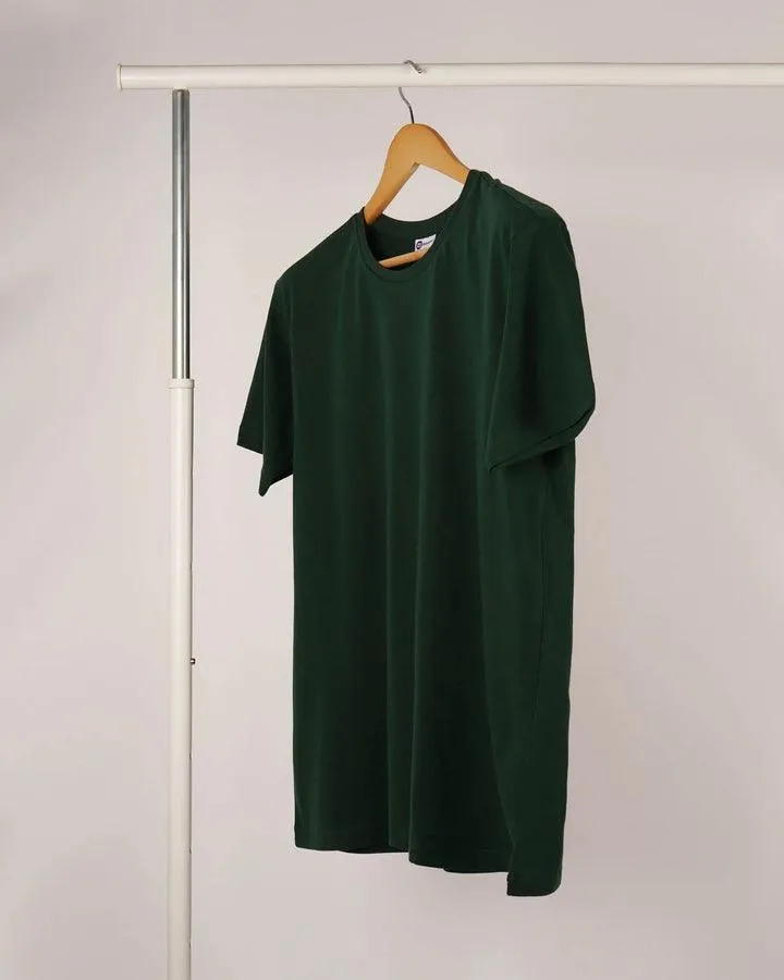 SHORT SLEEVE T SHIRT - Bottle Green