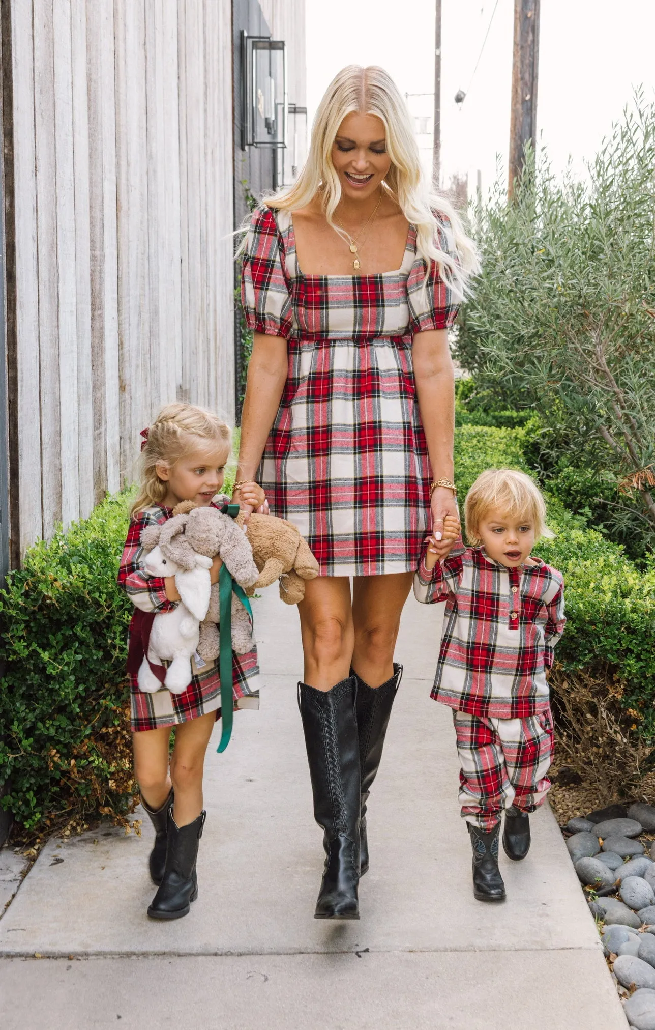 Smitten Babydoll Dress ~ Winter Plaid