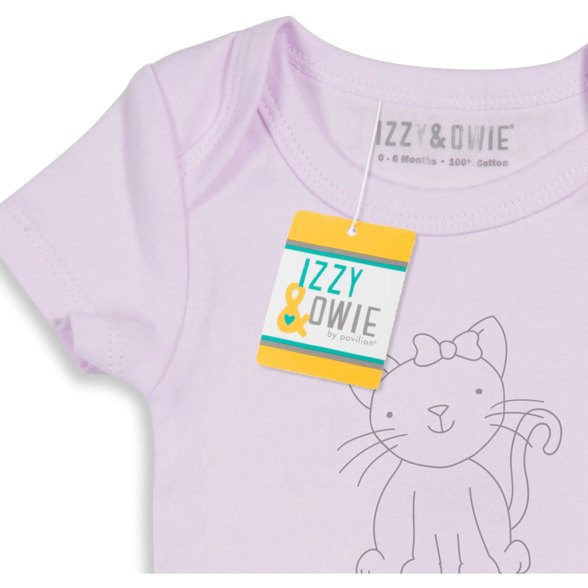 Soft Lavender Kitty Onesie