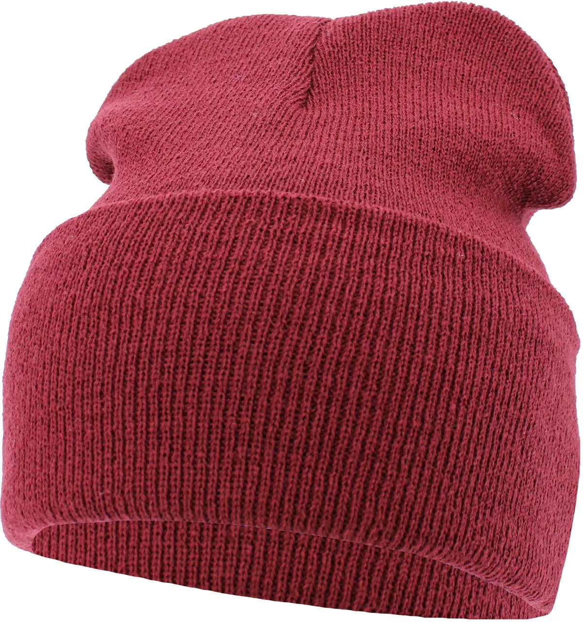 Solid Long Beanie - Made In USA: BUR