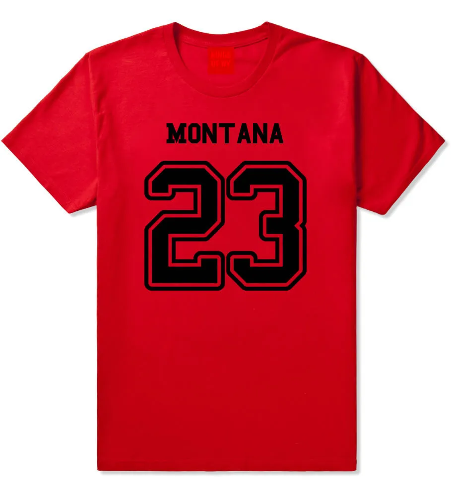 Sport Style Montana 23 Team State Jersey Mens T-Shirt