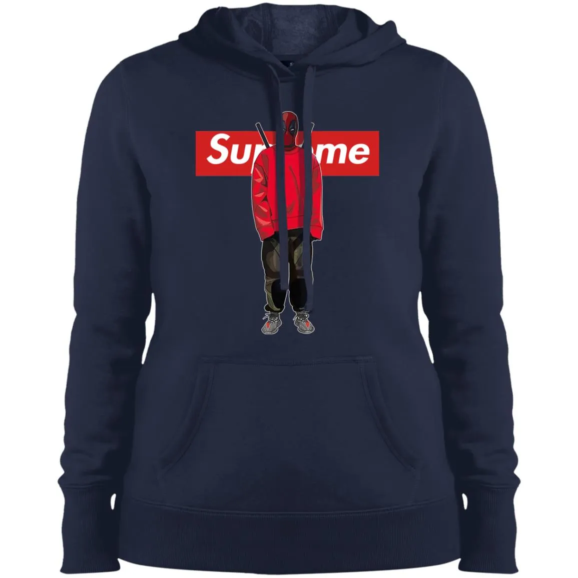 Supreme Deadpool Hiphop T-shirt Women Hooded Sweatshirt