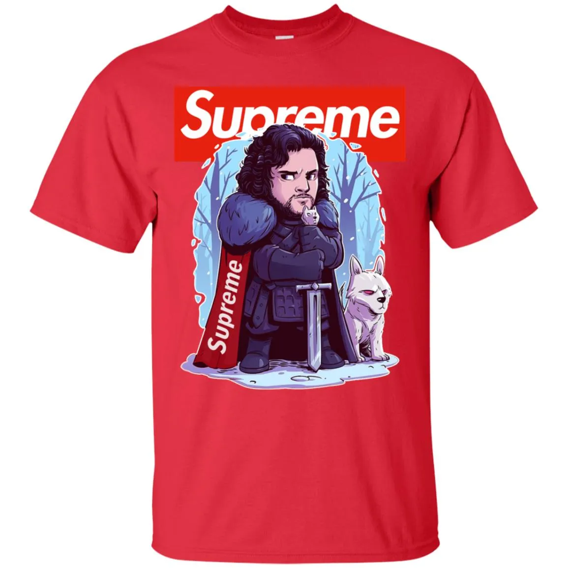 Supreme Game Of Thrones T-shirt Men Cotton T-Shirt