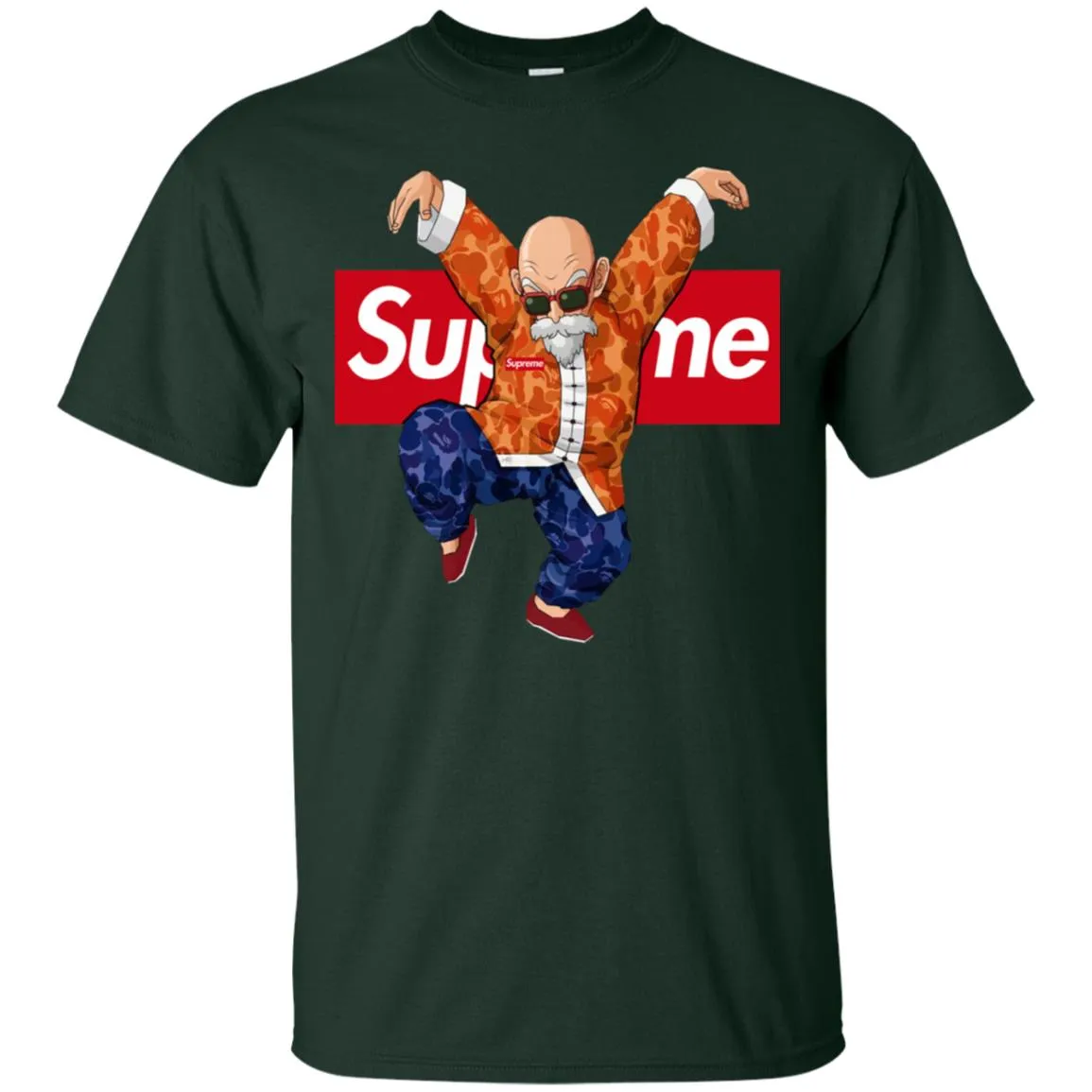 Supreme Kame Turtle Dragon Ball T-shirt Men Cotton T-Shirt