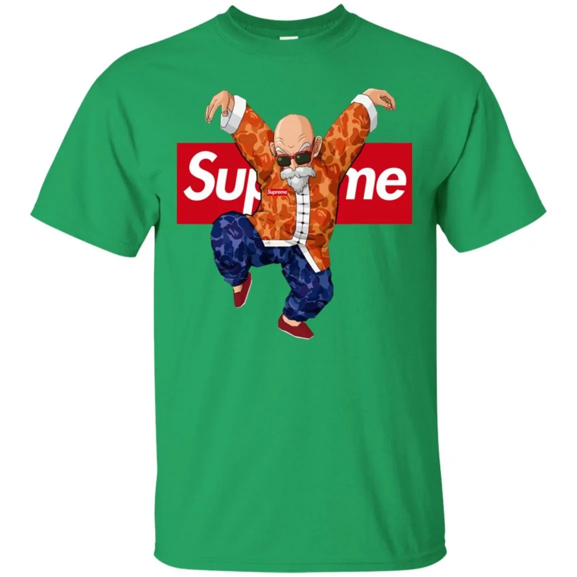 Supreme Kame Turtle Dragon Ball T-shirt Men Cotton T-Shirt