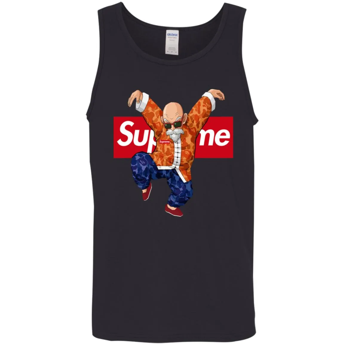 Supreme Kame Turtle Dragon Ball T-shirt Men Cotton Tank