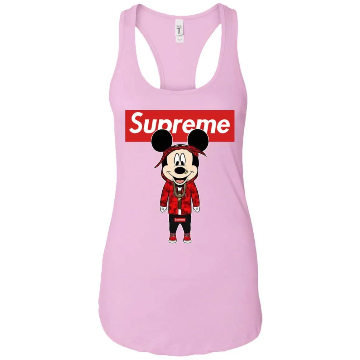 Supreme Mickey Style Fashion T-shirt Women Tank Top