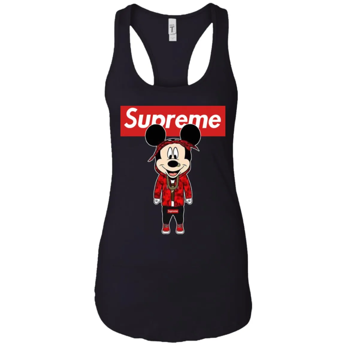 Supreme Mickey Style Fashion T-shirt Women Tank Top