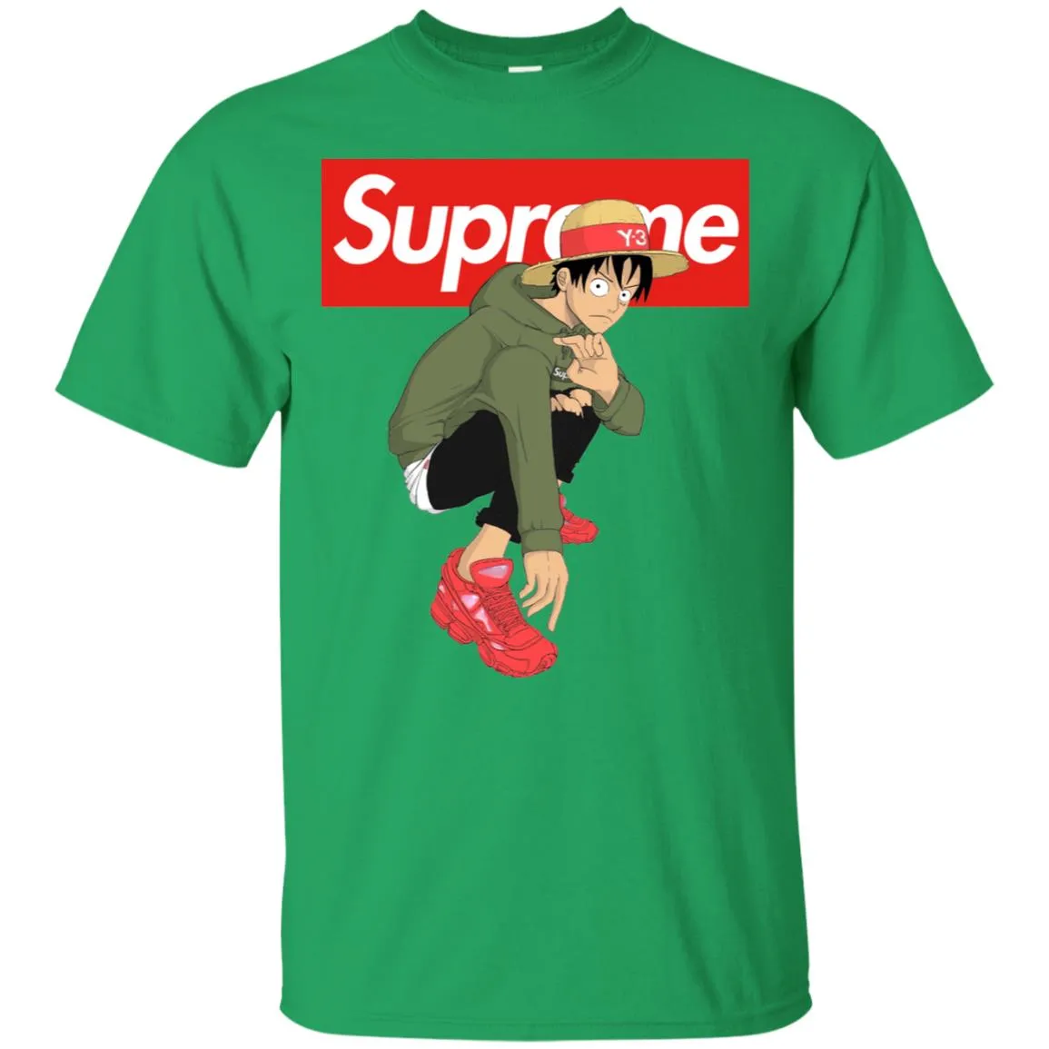 Supreme One Piece Y3 T-shirt Men Cotton T-Shirt