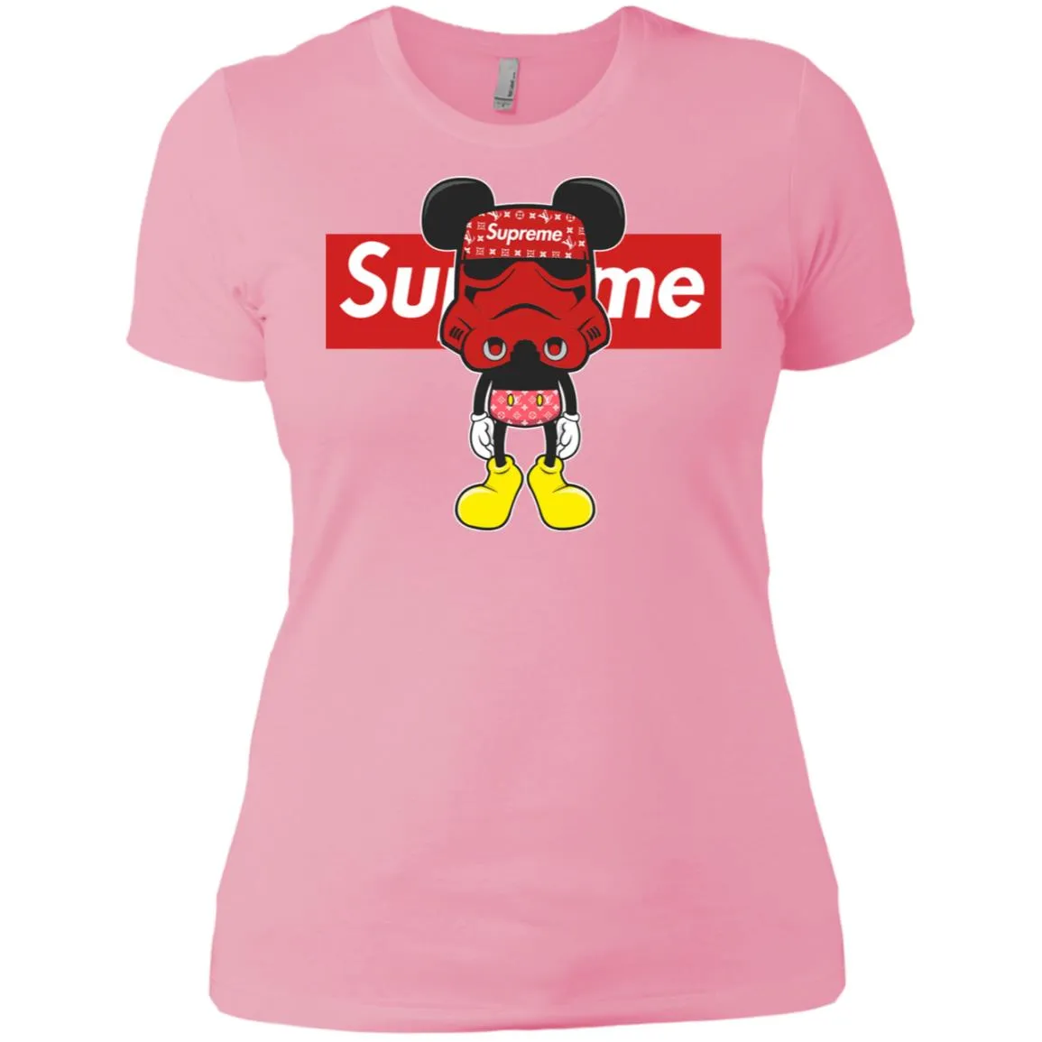 Supreme Robot Mickey Hot T-shirt Women Cotton T-Shirt