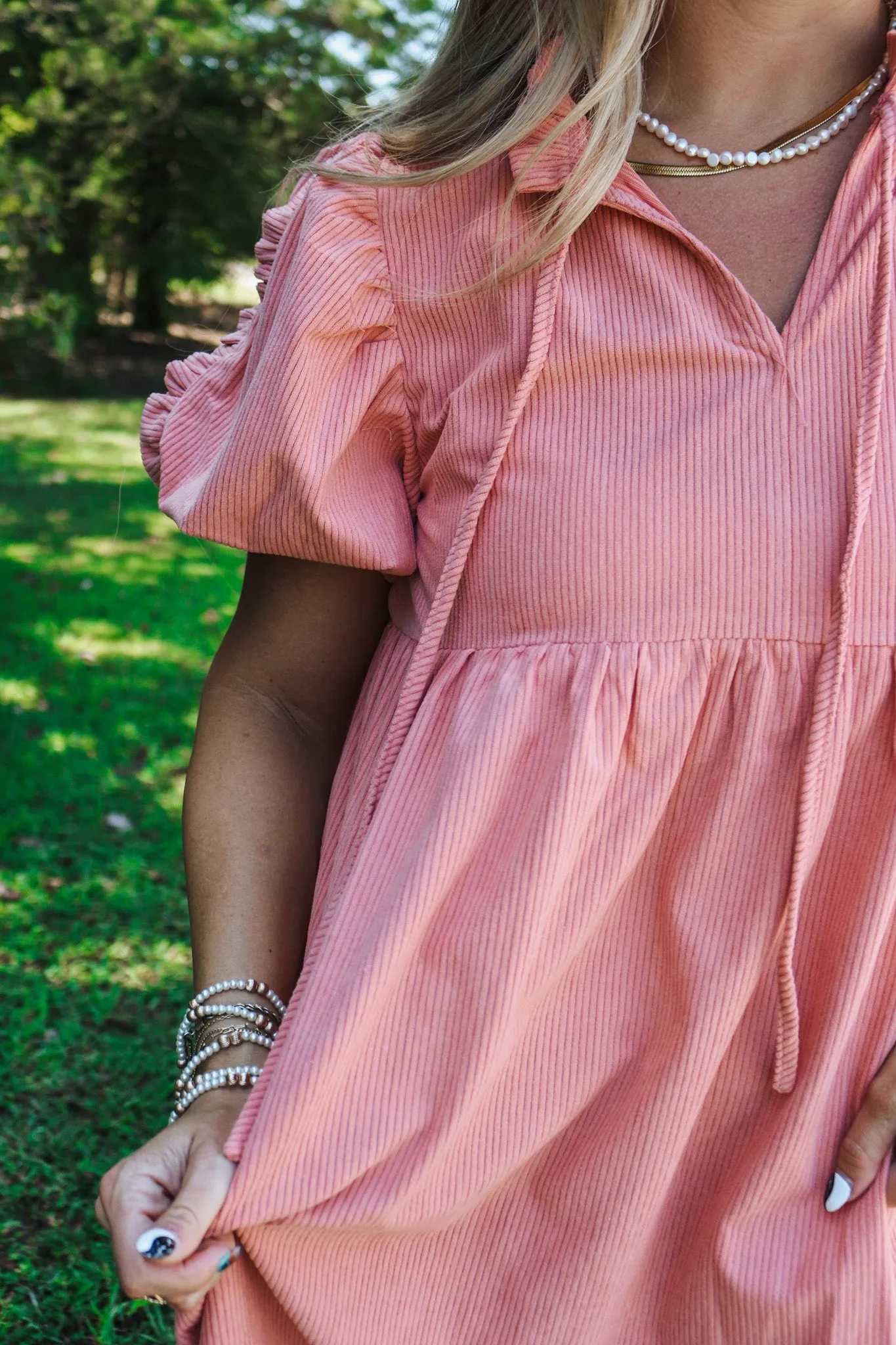 Sweet Charmer Corduroy Dress