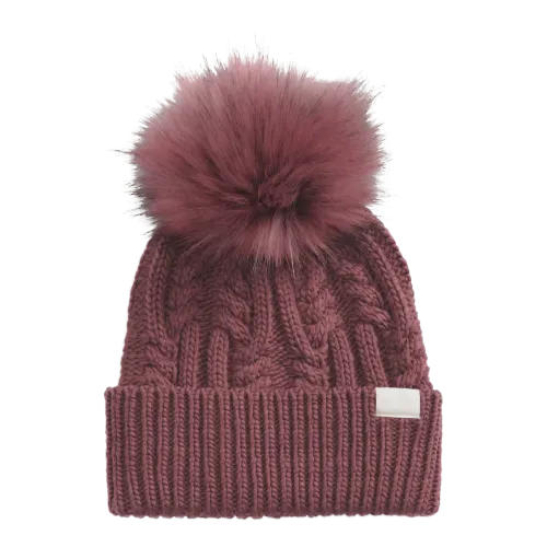 The North Face Oh Mega Fur Pom Beanie Wild Ginger