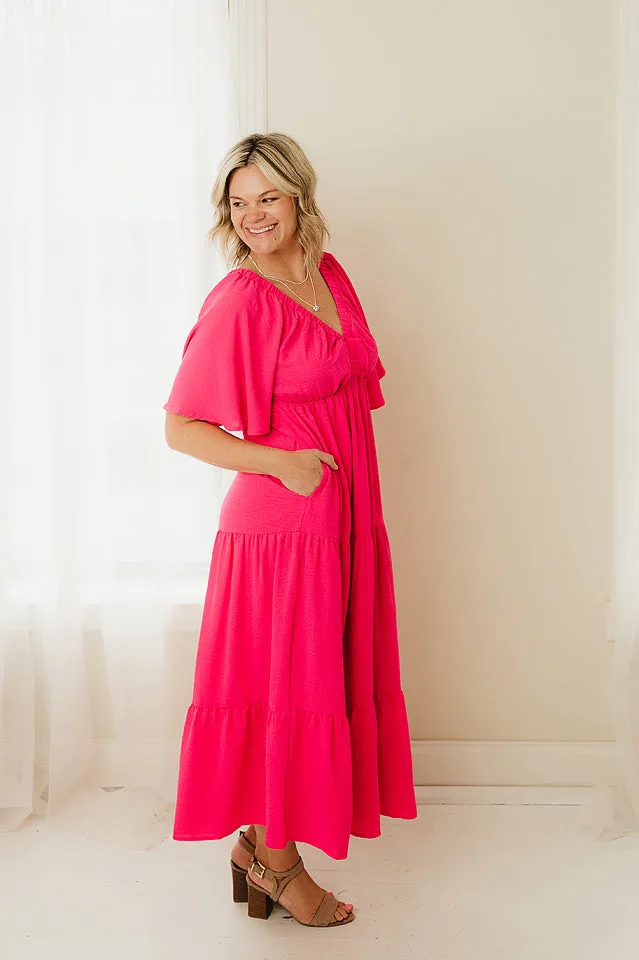 Tiered Babydoll Maxi Dress