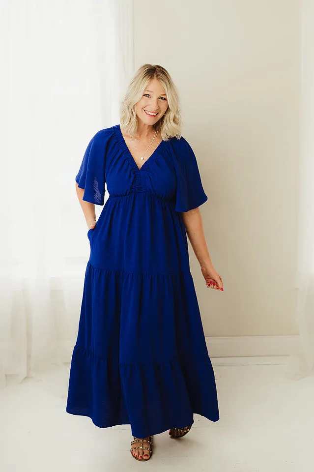 Tiered Babydoll Maxi Dress