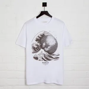 Tsunami Disco Labs NYC Front Print - Tshirt - White