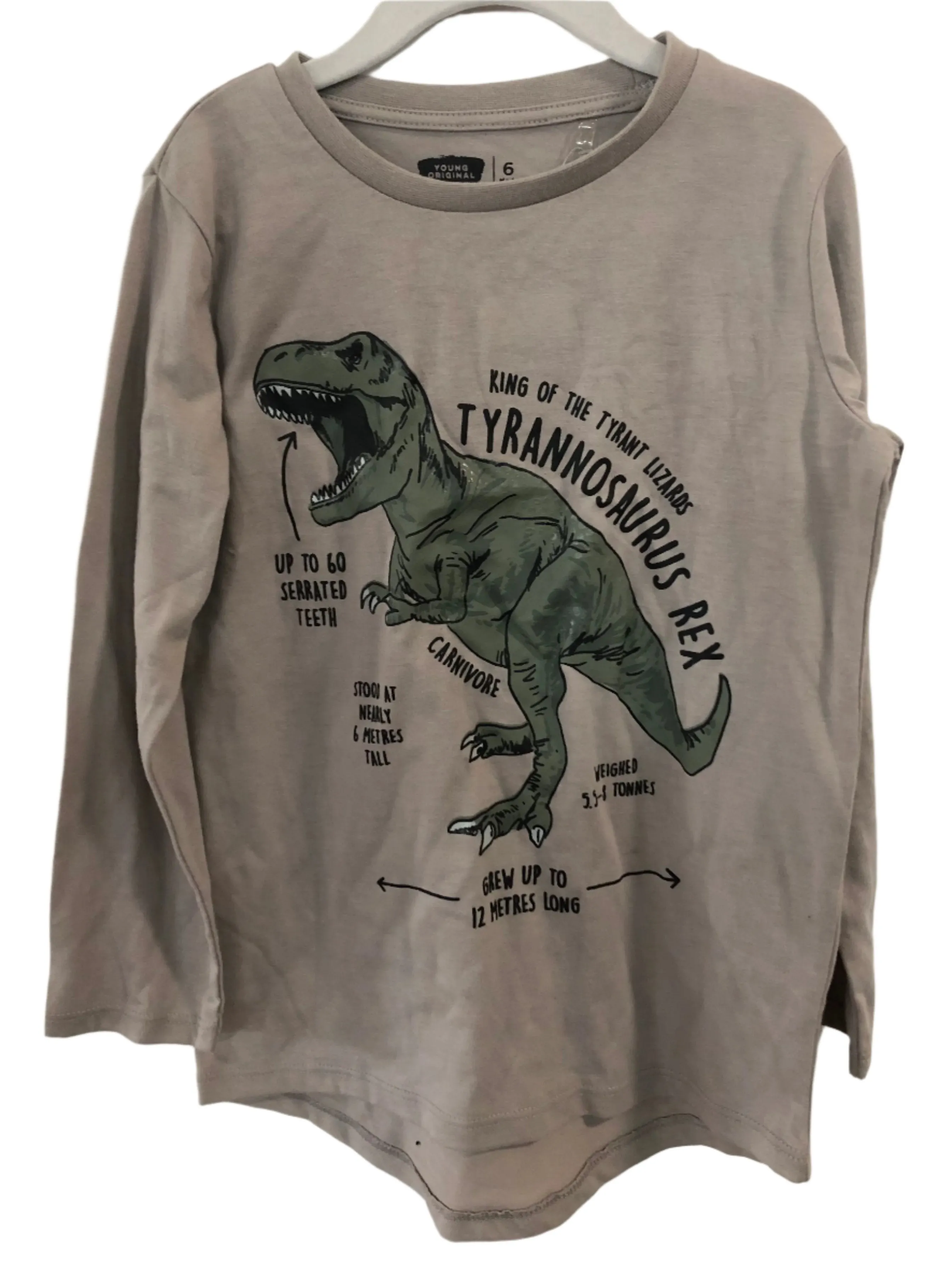 Tyrannosaurus Rex Dinosaurs T-shirt Long Sleeved