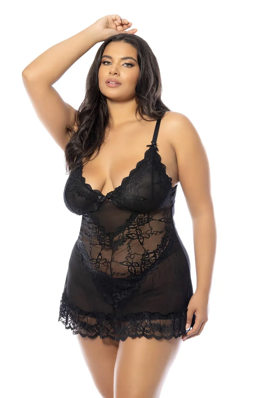 Valentine Lace Babydoll • Curve