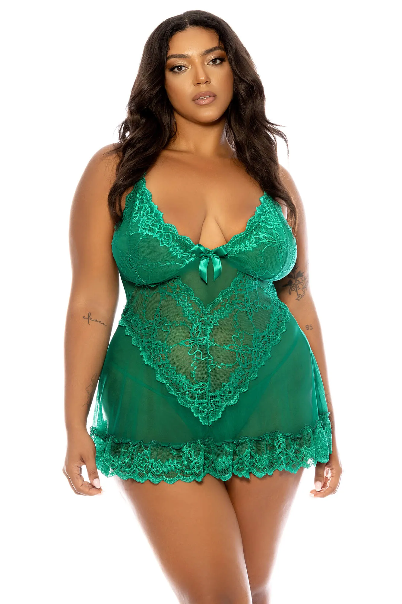 Valentine Lace Babydoll • Curve