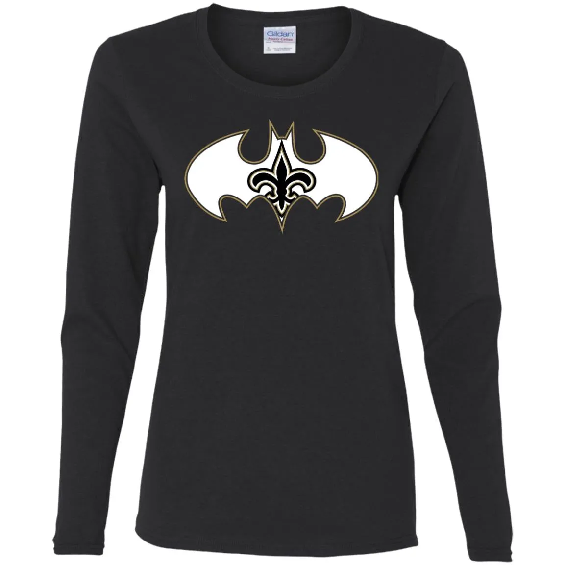 We Are The New Orleans Saints Batman Nfl Mashup Women Long Sleeve Shirt