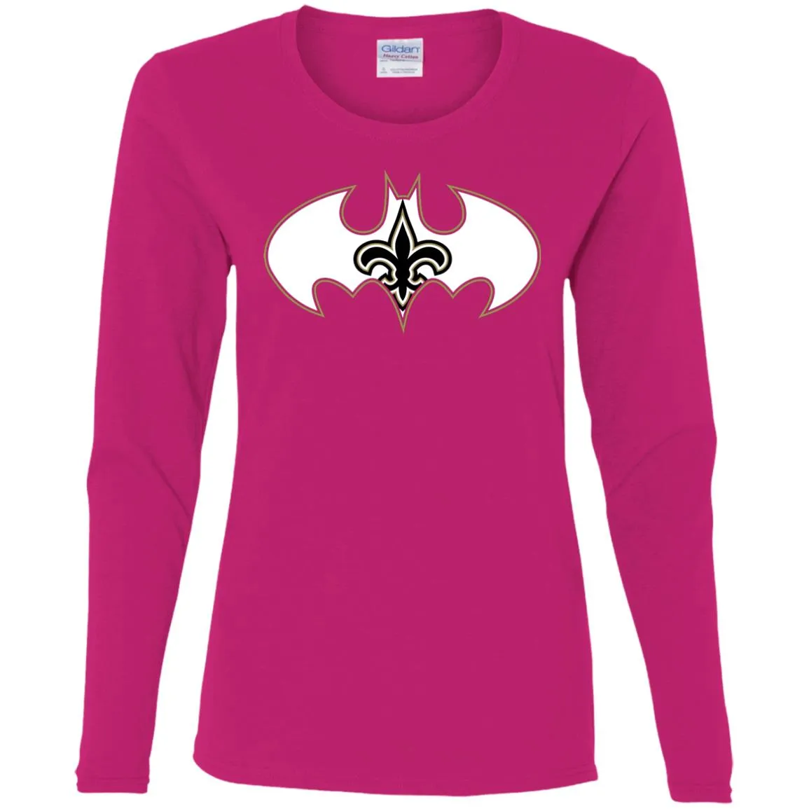 We Are The New Orleans Saints Batman Nfl Mashup Women Long Sleeve Shirt