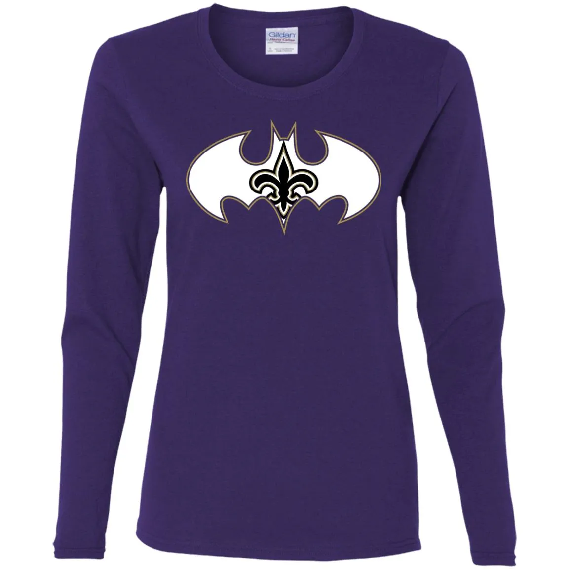 We Are The New Orleans Saints Batman Nfl Mashup Women Long Sleeve Shirt