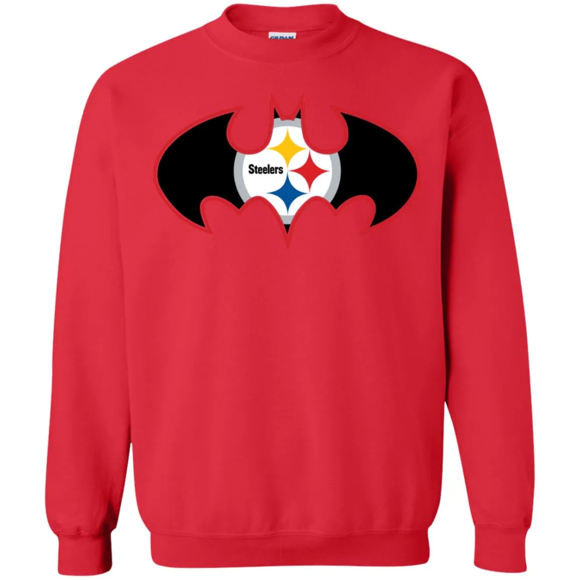 We Are The Pittsburgh Steelers Batman Nfl Mashup Crewneck Pullover Sweatshirt