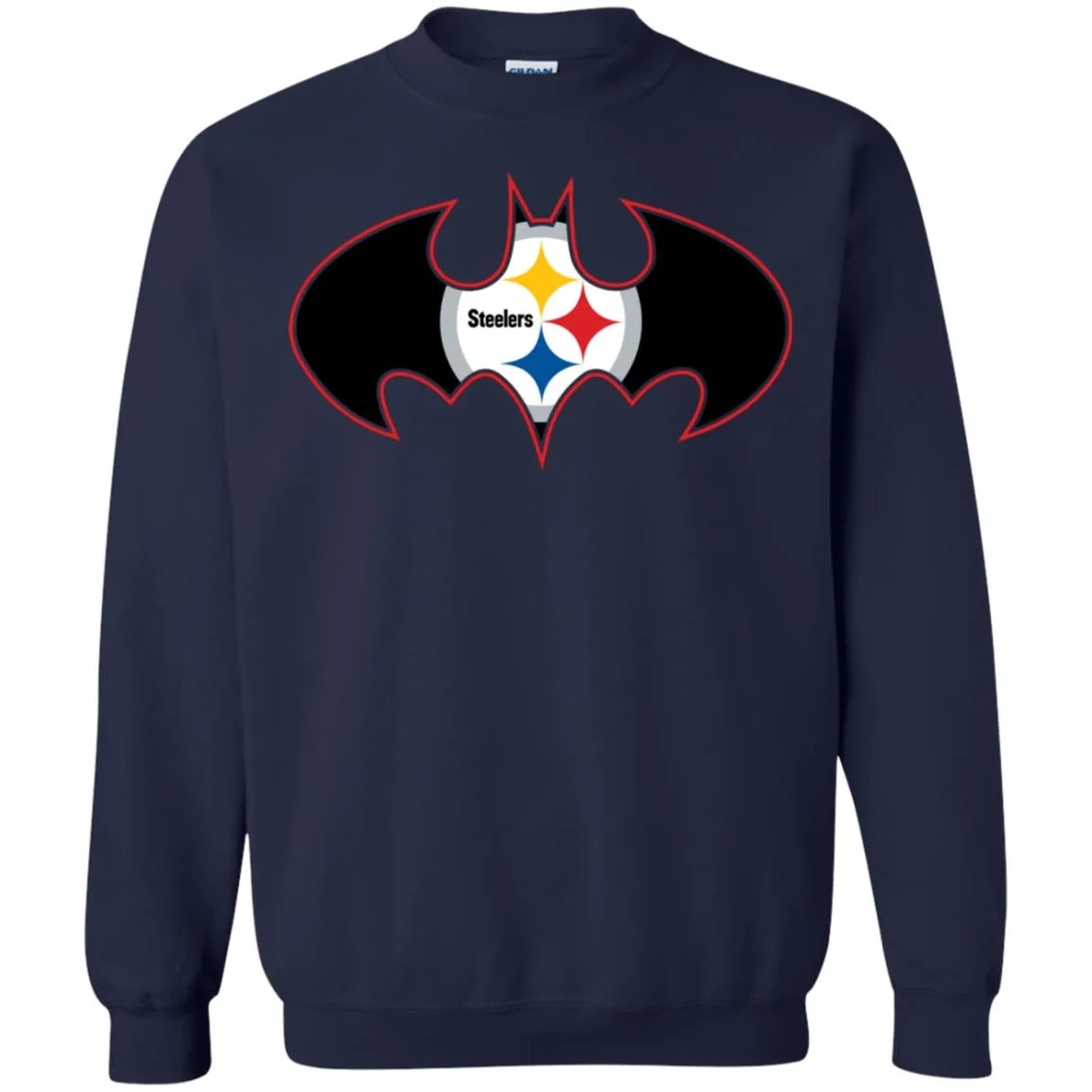 We Are The Pittsburgh Steelers Batman Nfl Mashup Crewneck Pullover Sweatshirt