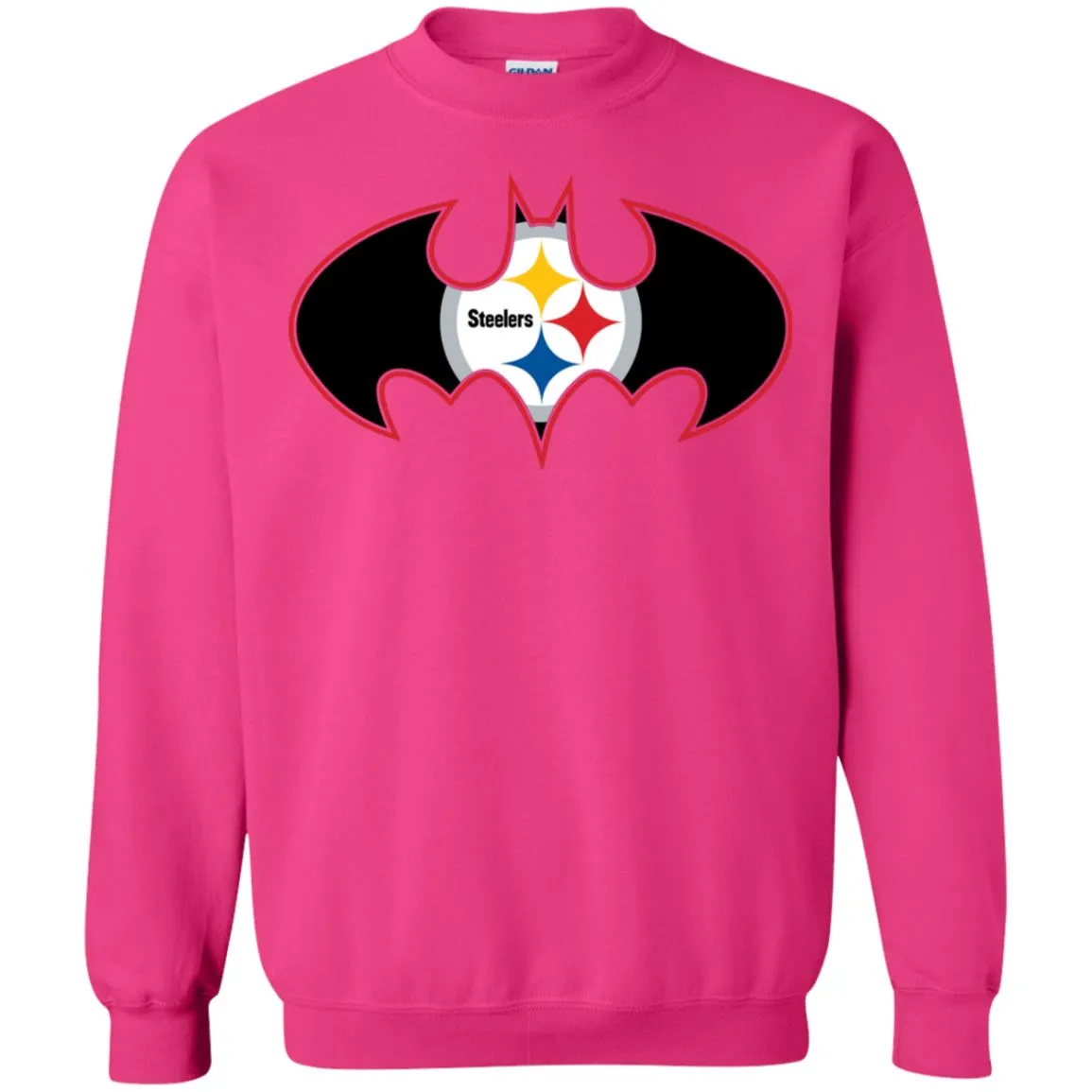 We Are The Pittsburgh Steelers Batman Nfl Mashup Crewneck Pullover Sweatshirt