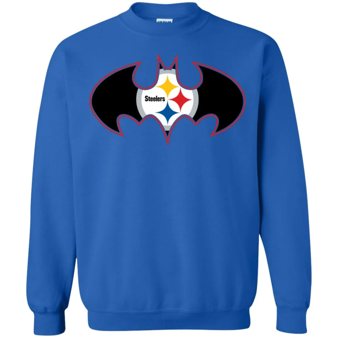 We Are The Pittsburgh Steelers Batman Nfl Mashup Crewneck Pullover Sweatshirt