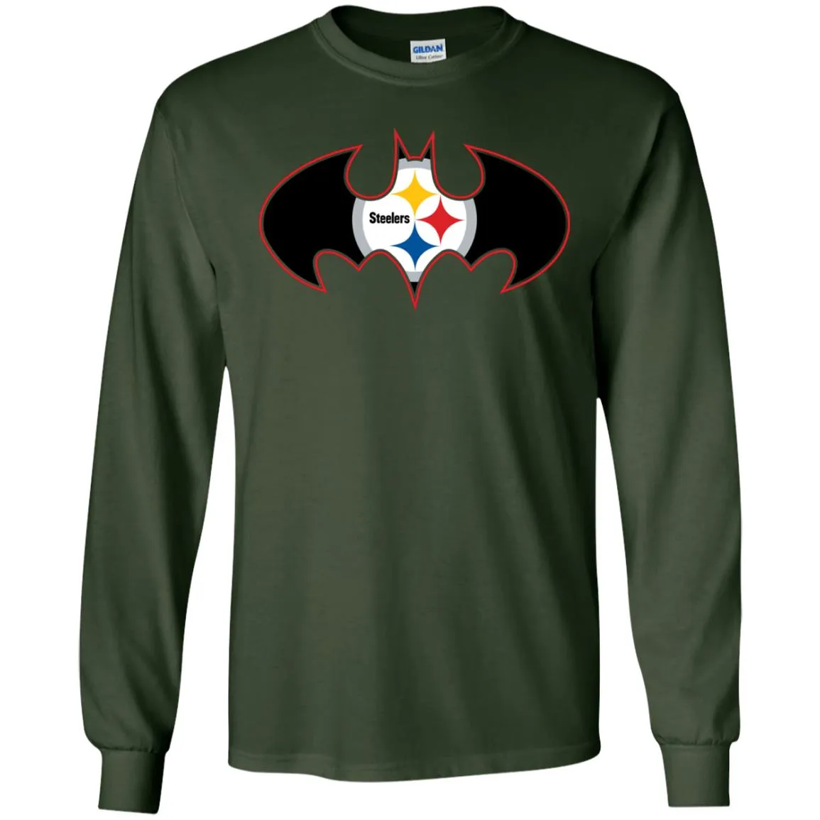 We Are The Pittsburgh Steelers Batman Nfl Mashup Men Long Sleeve Shirt