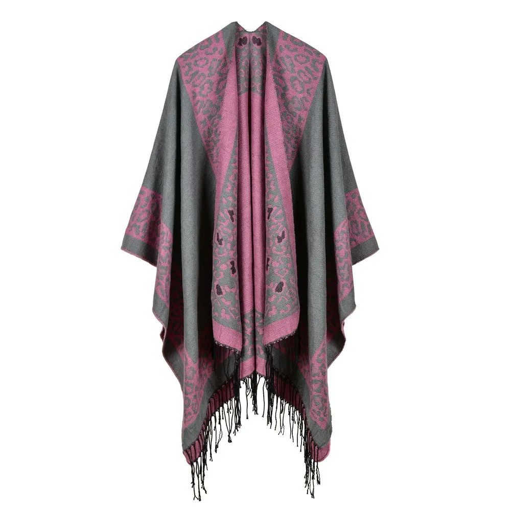 Winter Women's Fashion Poncho Scarf - 8 Colors