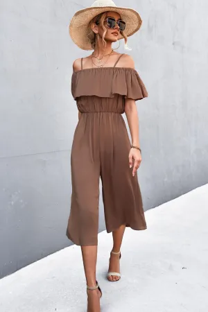 With Friends Spaghetti Strap Layered Jumpsuit