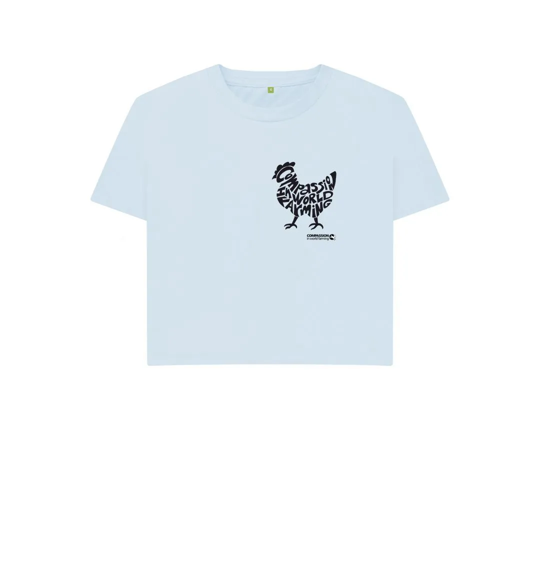 Women's Compassion Chicken Boxy T-Shirt