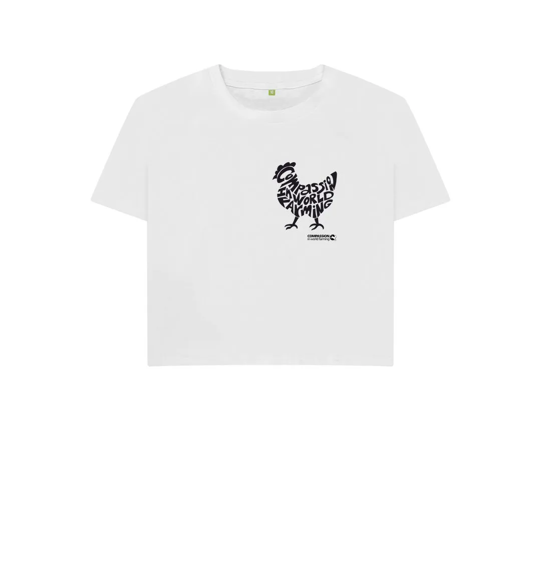 Women's Compassion Chicken Boxy T-Shirt