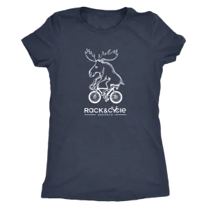 Women's Moose T-Shirt (white ink)