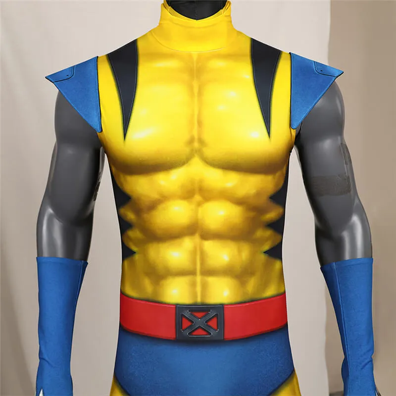 X-Men 97 Wolverine Cosplay Bodysuit Adults Wolverine Jumpsuit with Mask BEcostume