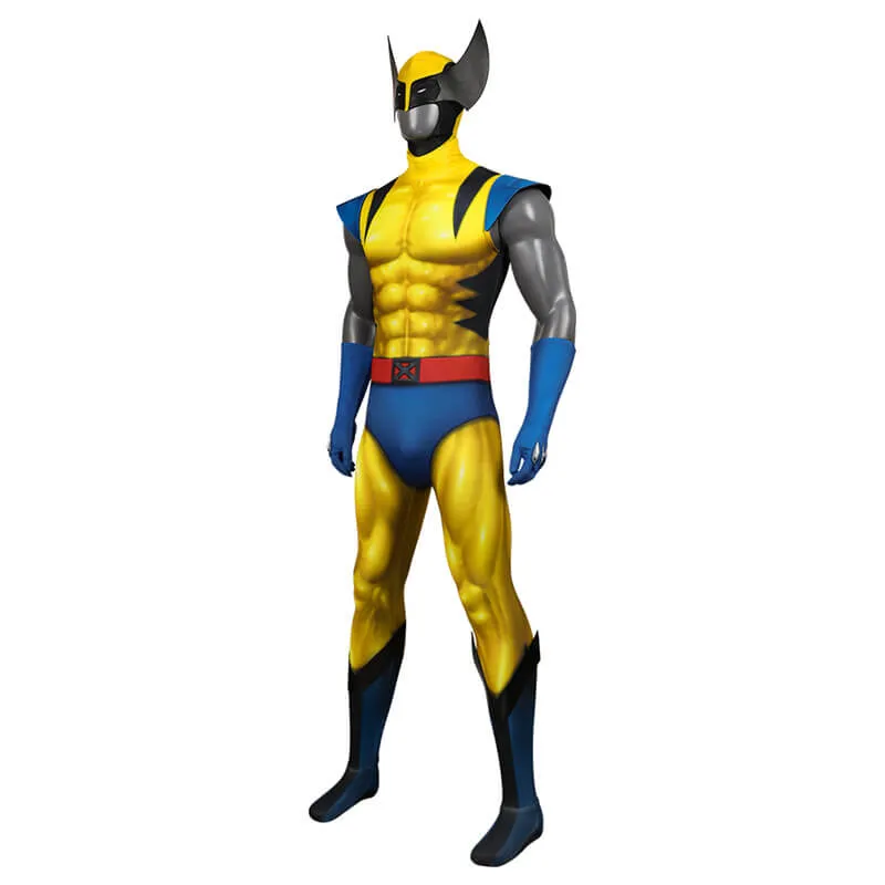 X-Men 97 Wolverine Cosplay Bodysuit Adults Wolverine Jumpsuit with Mask BEcostume